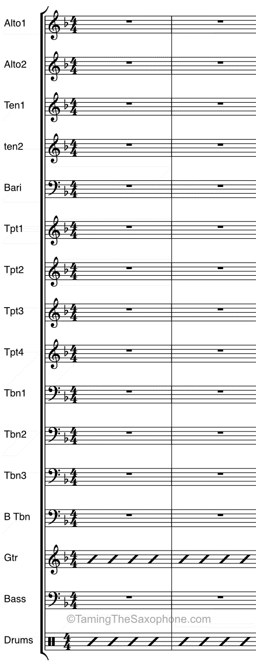 jazz orchestra score