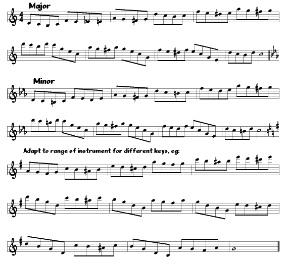 saxophone warmup exercise 1-04
